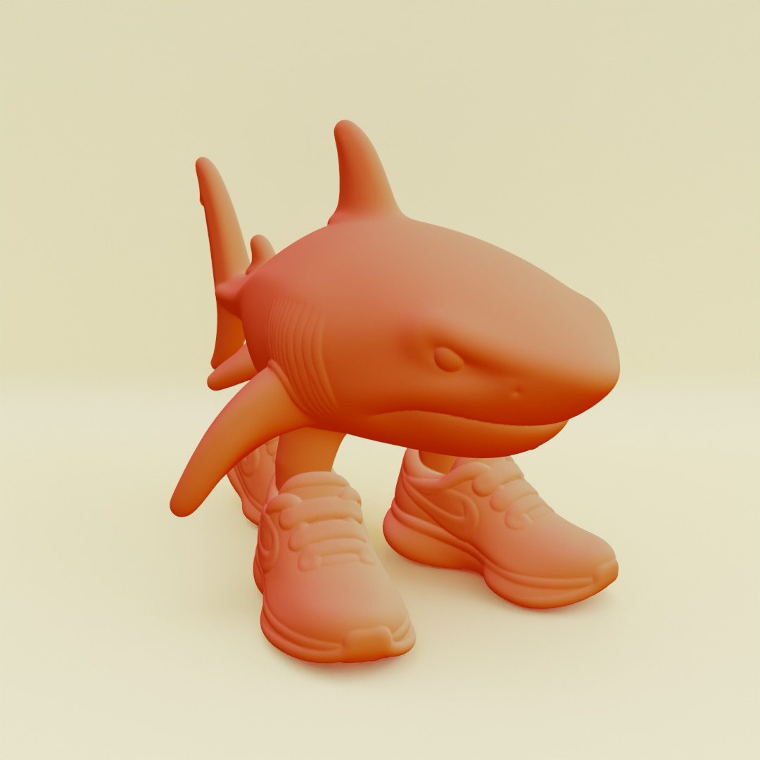 Tralalero Tralala Italian brainrot Printable 3D print model_21