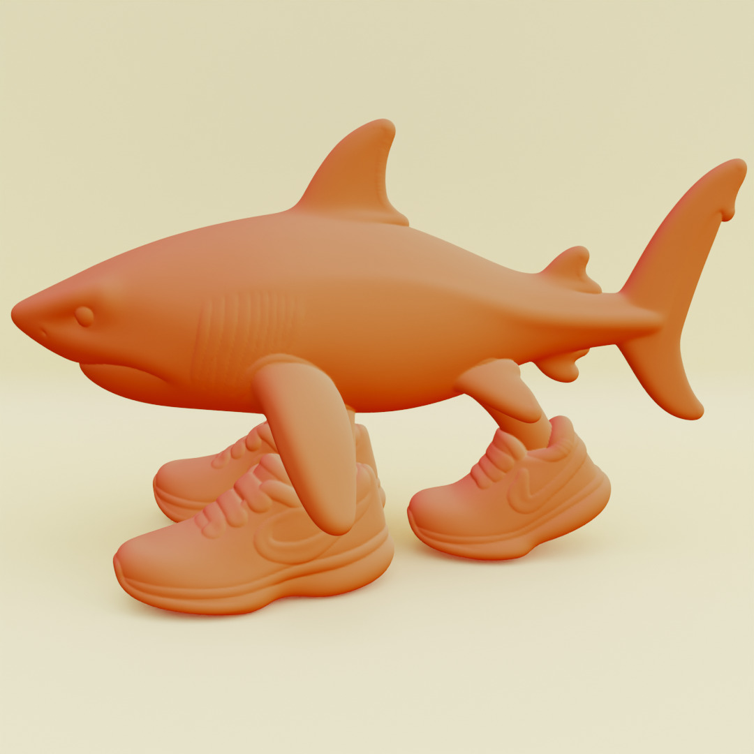 Tralalero Tralala Italian brainrot Printable 3D print model_11