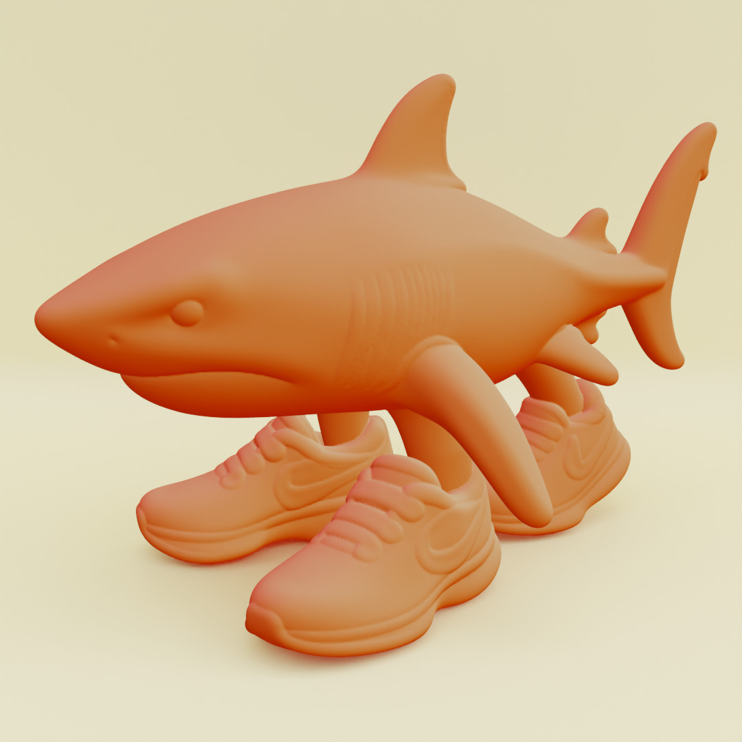 Tralalero Tralala Italian brainrot Printable 3D print model_9