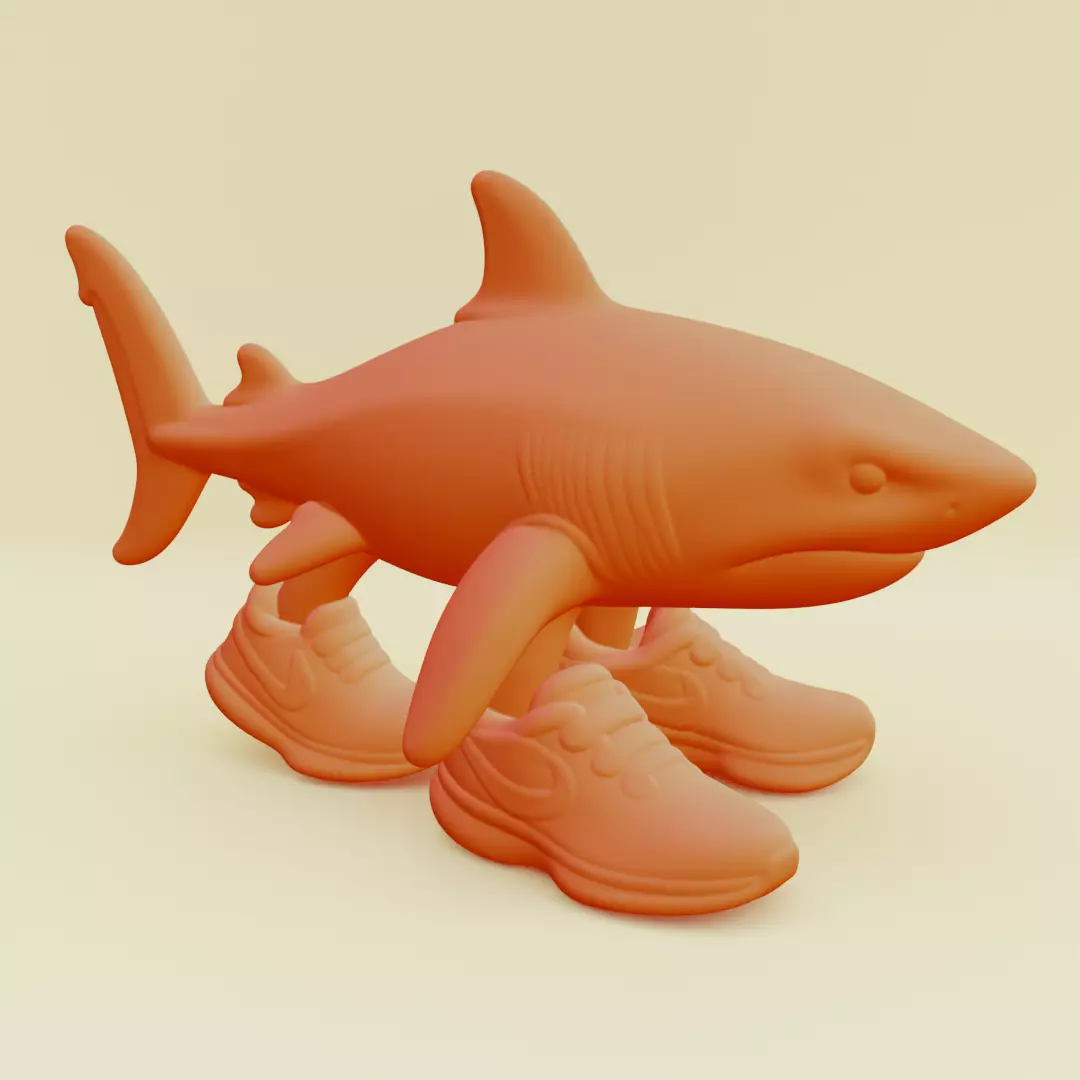 Tralalero Tralala Italian brainrot Printable 3D print model_0