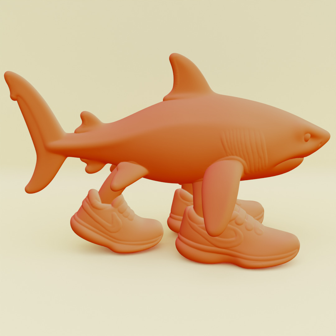 Tralalero Tralala Italian brainrot Printable 3D print model_20