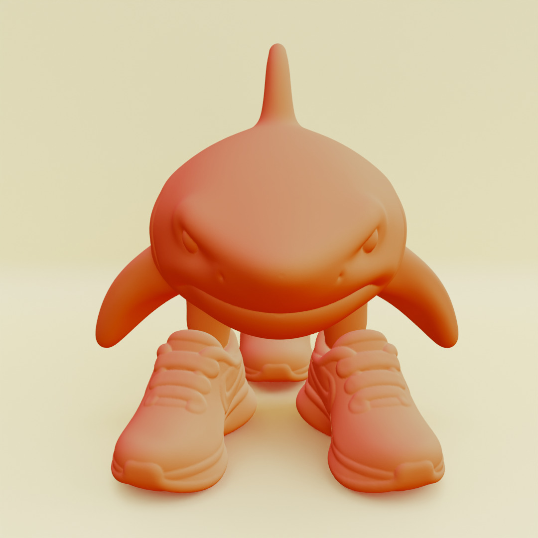 Tralalero Tralala Italian brainrot Printable 3D print model_1