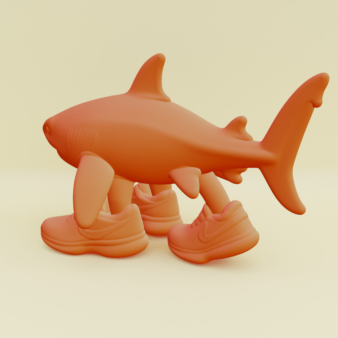 Tralalero Tralala Italian brainrot Printable 3D print model_13