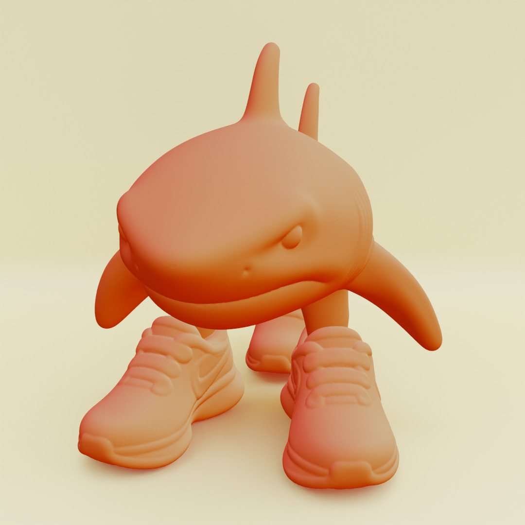 Tralalero Tralala Italian brainrot Printable 3D print model_3