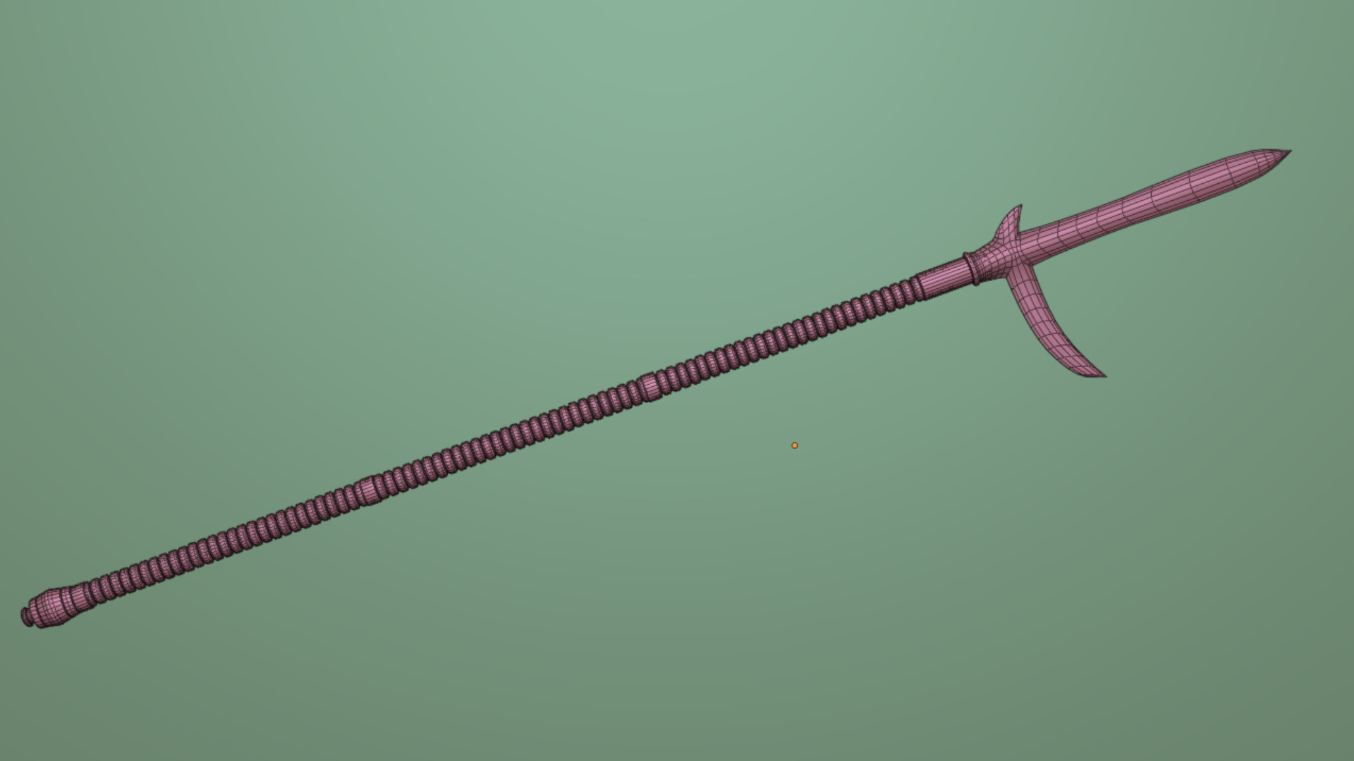 Japanese Spear Kata Kama Yari 4 colors 3D model_12