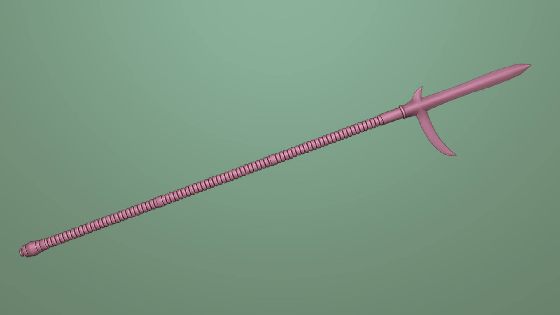 Japanese Spear Kata Kama Yari 4 colors 3D model_11
