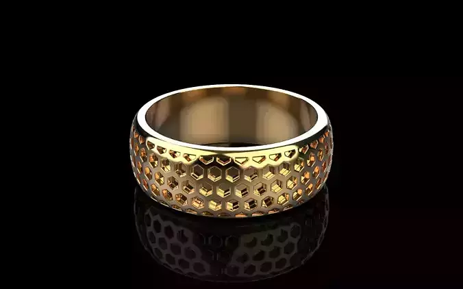 Honeycomb ring model 1179