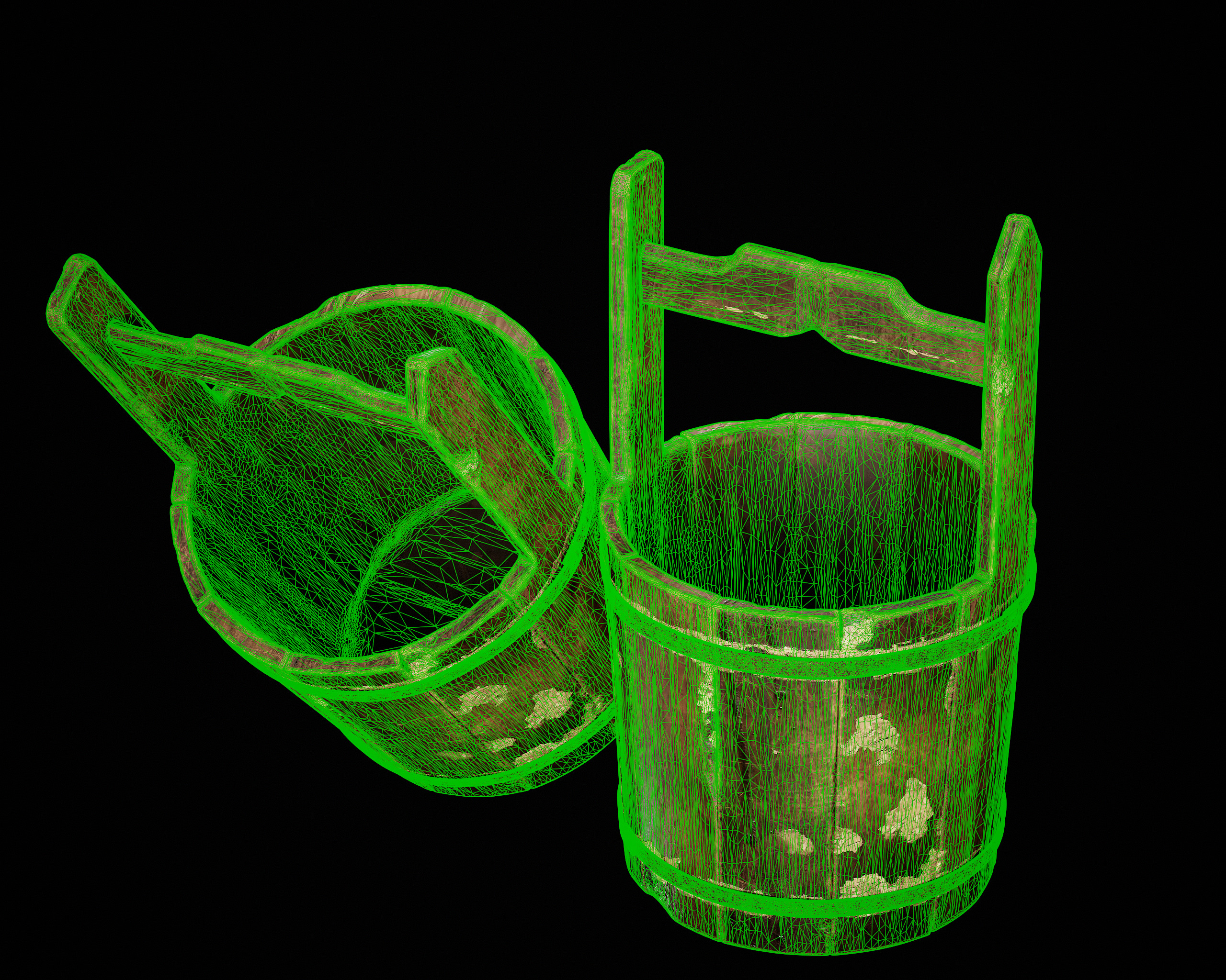 Nanite Bucket Low-poly 3D model_21