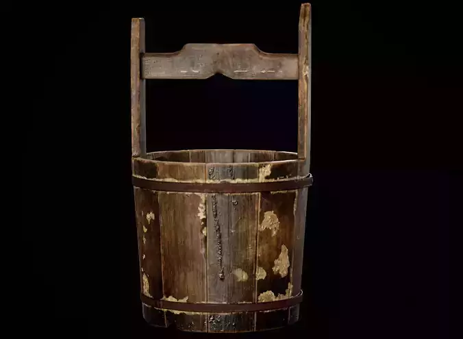 Nanite Bucket Low-poly 3D model