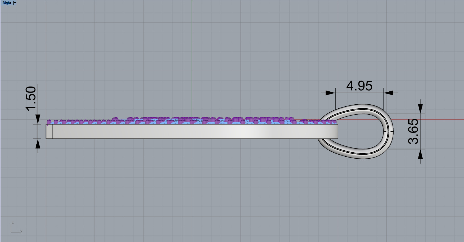 Initial heart pendant model 1181 3D print model_8