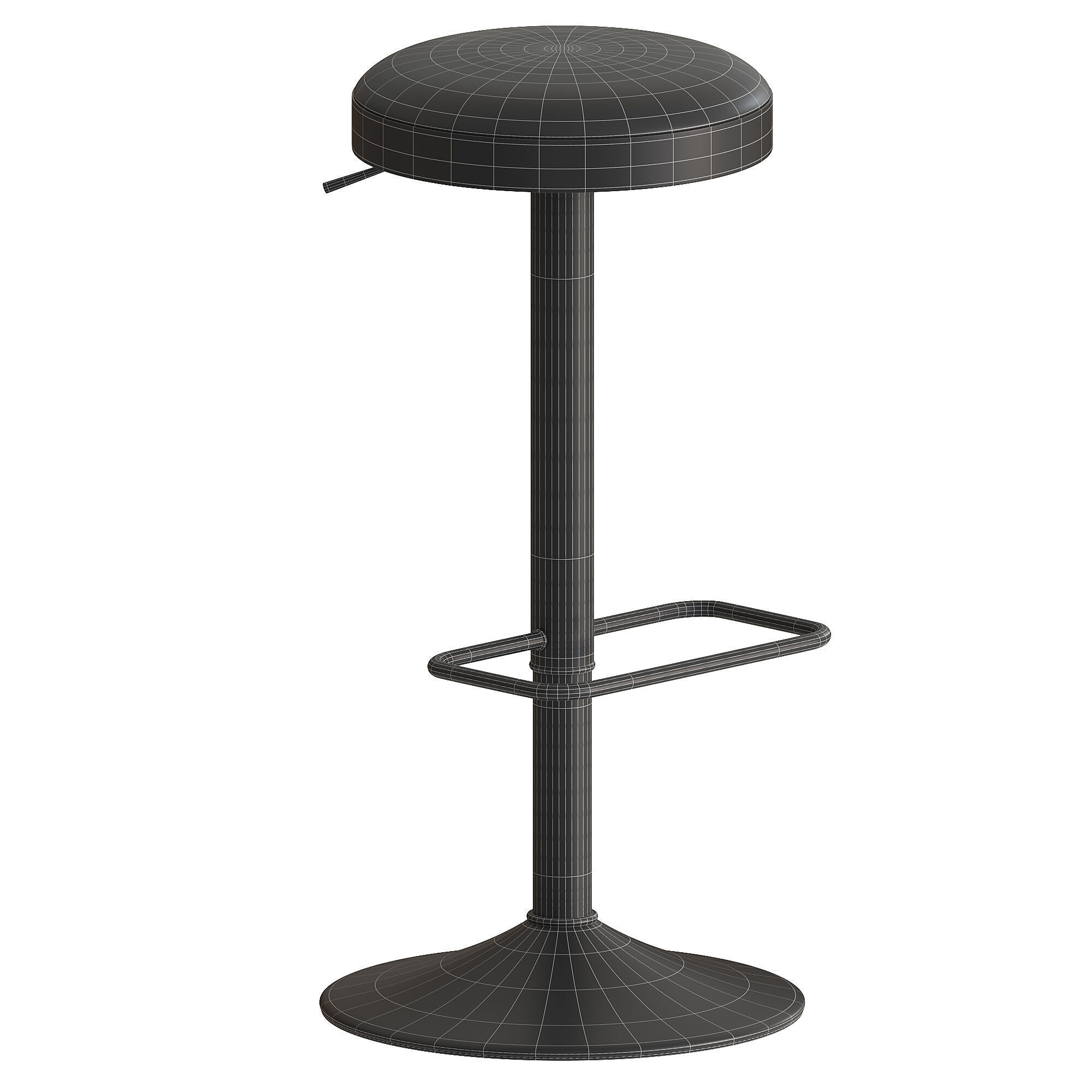 Zaib Bar Stool by Kave Home 3D model_1