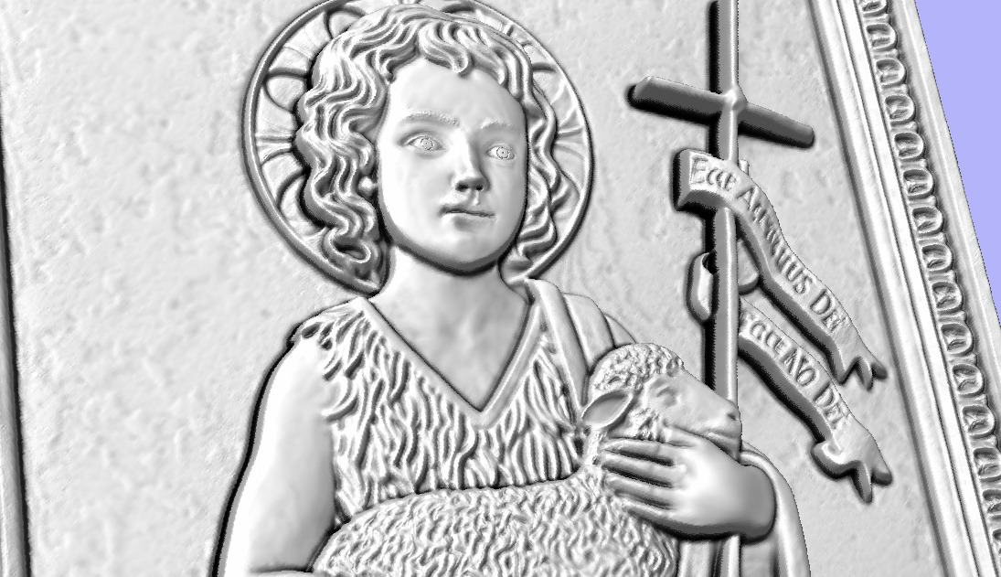 SAO JOAO SAINT JOHN BAS RELIEF 3D model_3