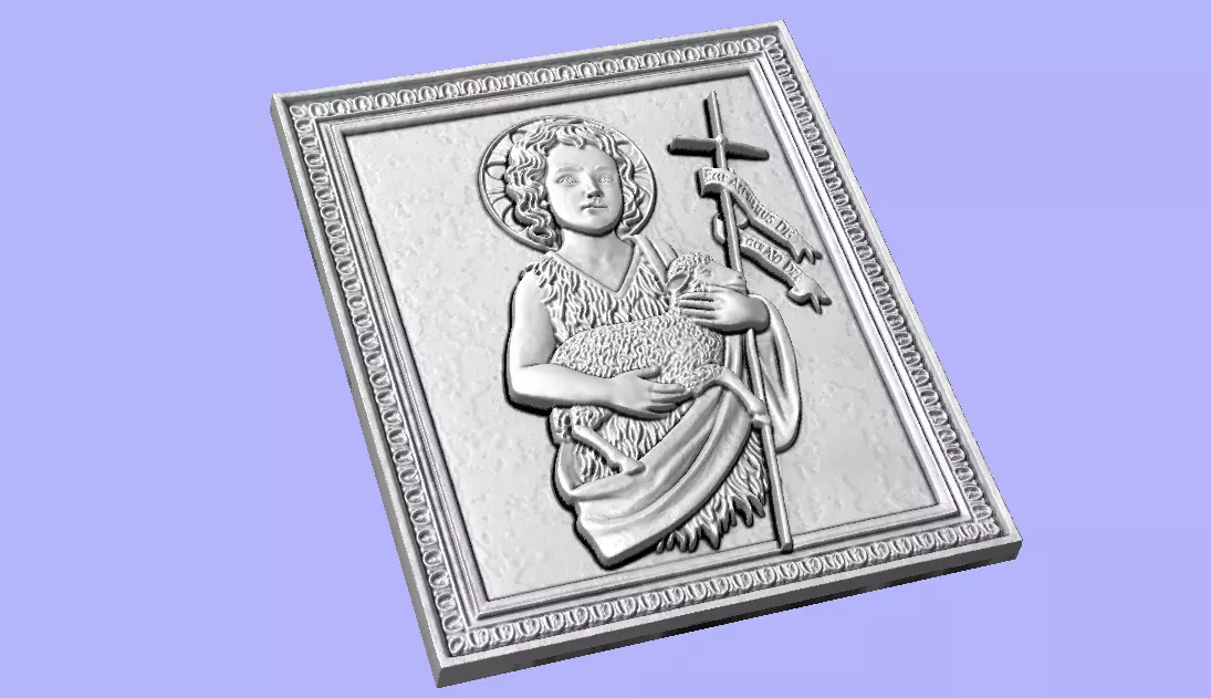 SAO JOAO SAINT JOHN BAS RELIEF 3D model_0