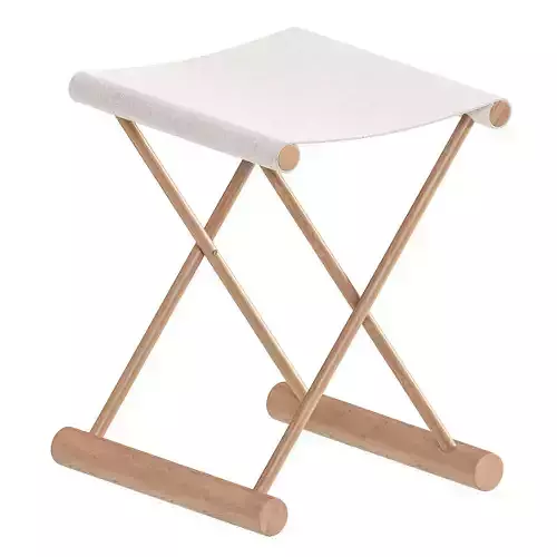 Zara Home Ash linen folding stool
