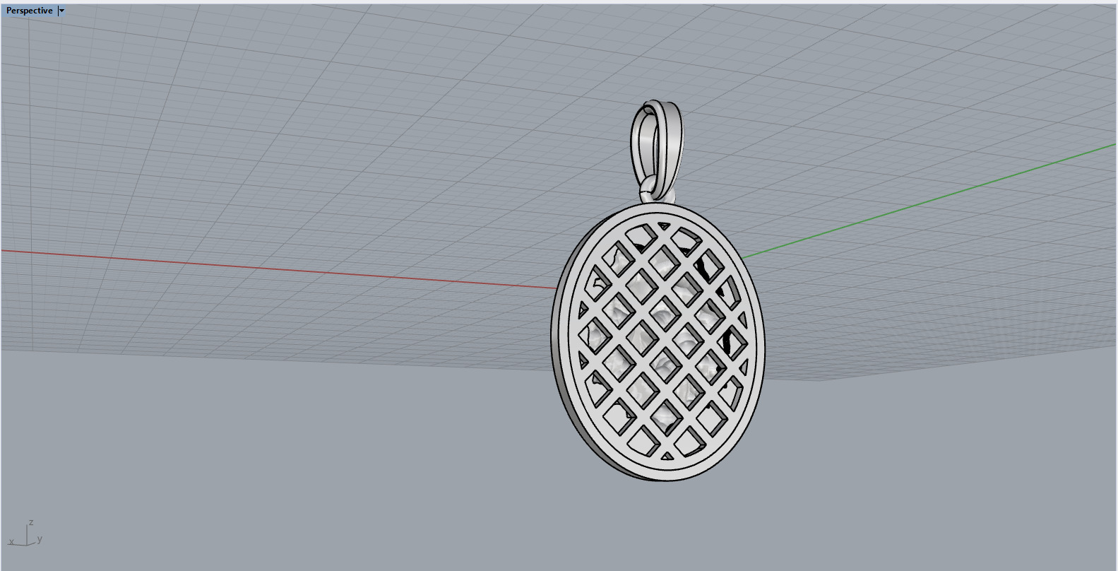 Lion pendant model 1185 3D print model_9