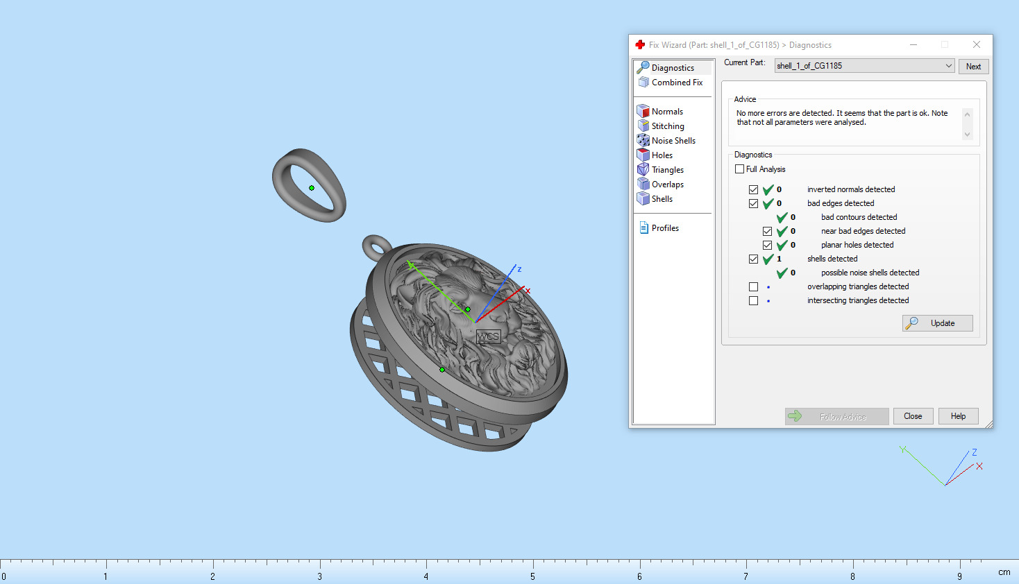 Lion pendant model 1185 3D print model_10