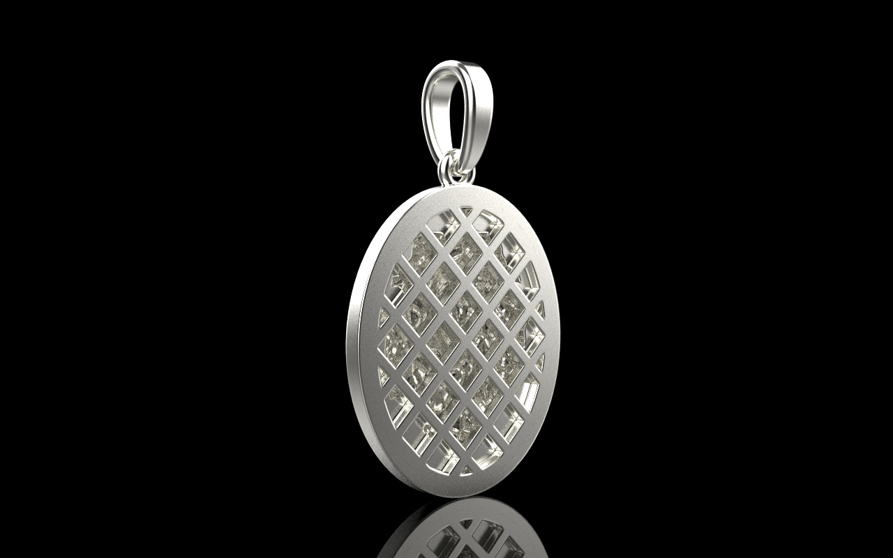 Lion pendant model 1185 3D print model_31