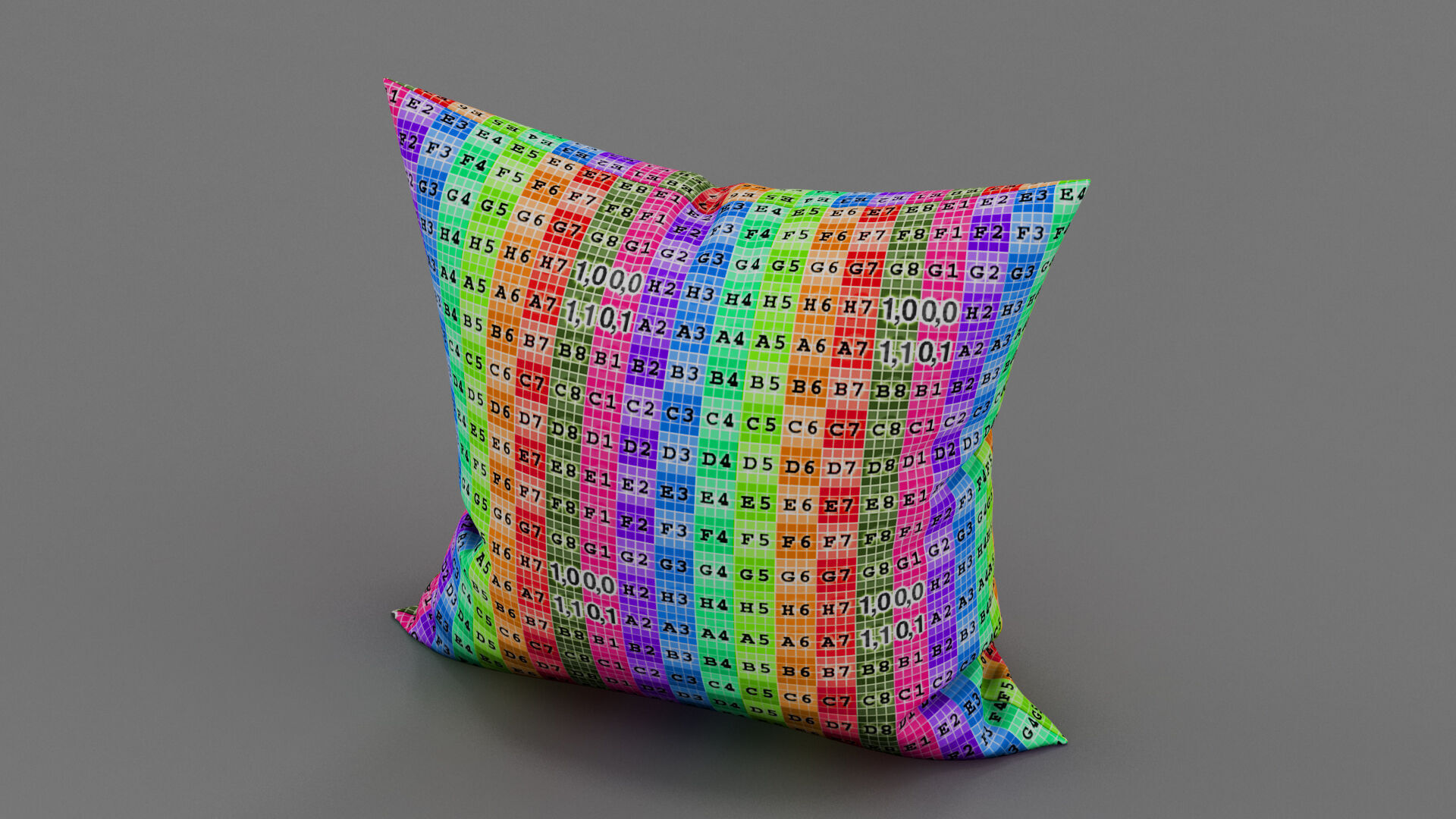 leather pillow 3D model_7