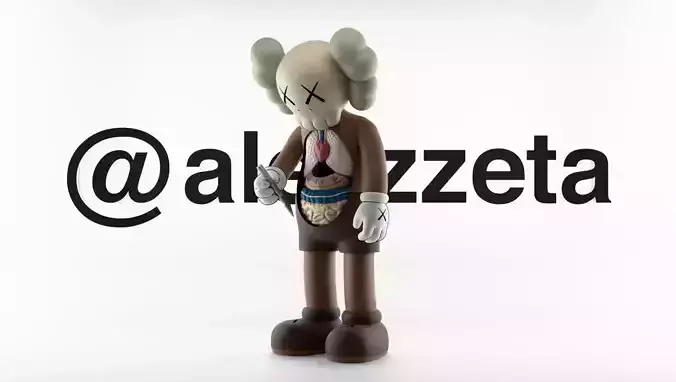 Kaws Hollowed for Print 3D print model