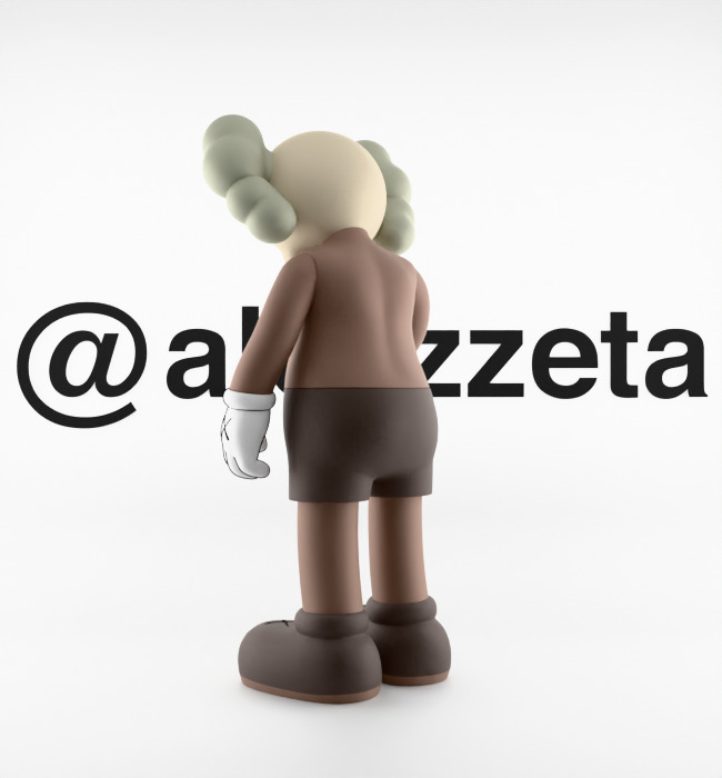 Kaws Hollowed for Print 3D print model_16