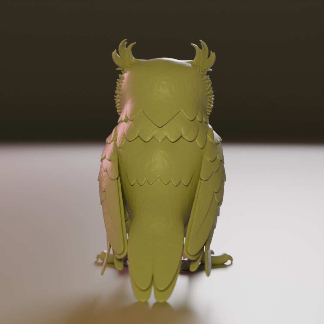 Majestic Horned Owl 3D print model_6