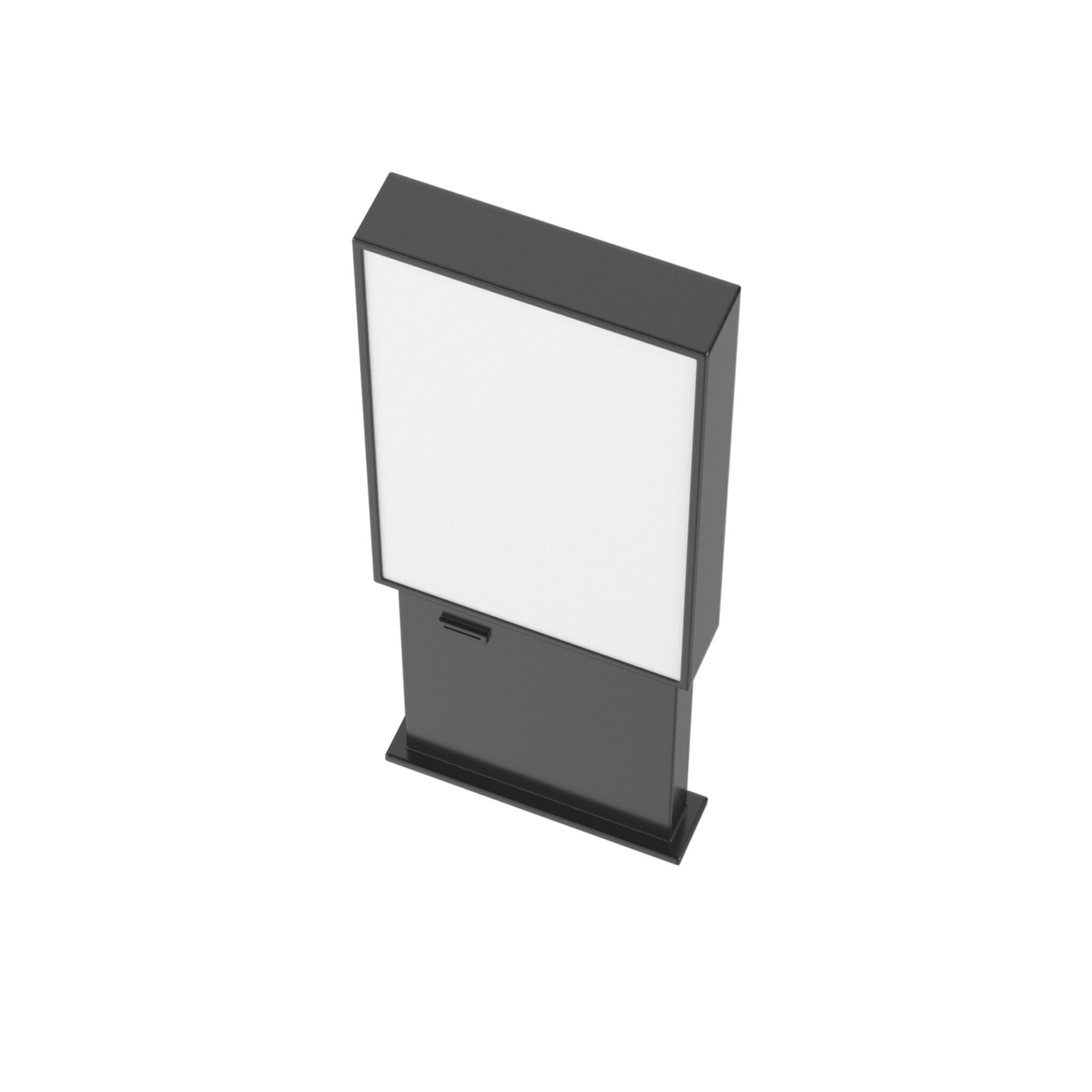 Kiosk Low-poly 3D model_4