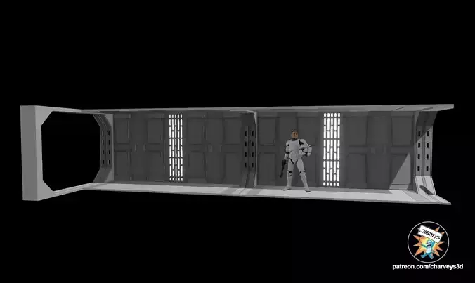 Star Wars Extended Acclamator Corridor for action figures