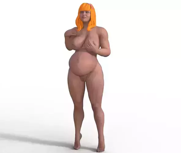 big pregnant woman modeling 
