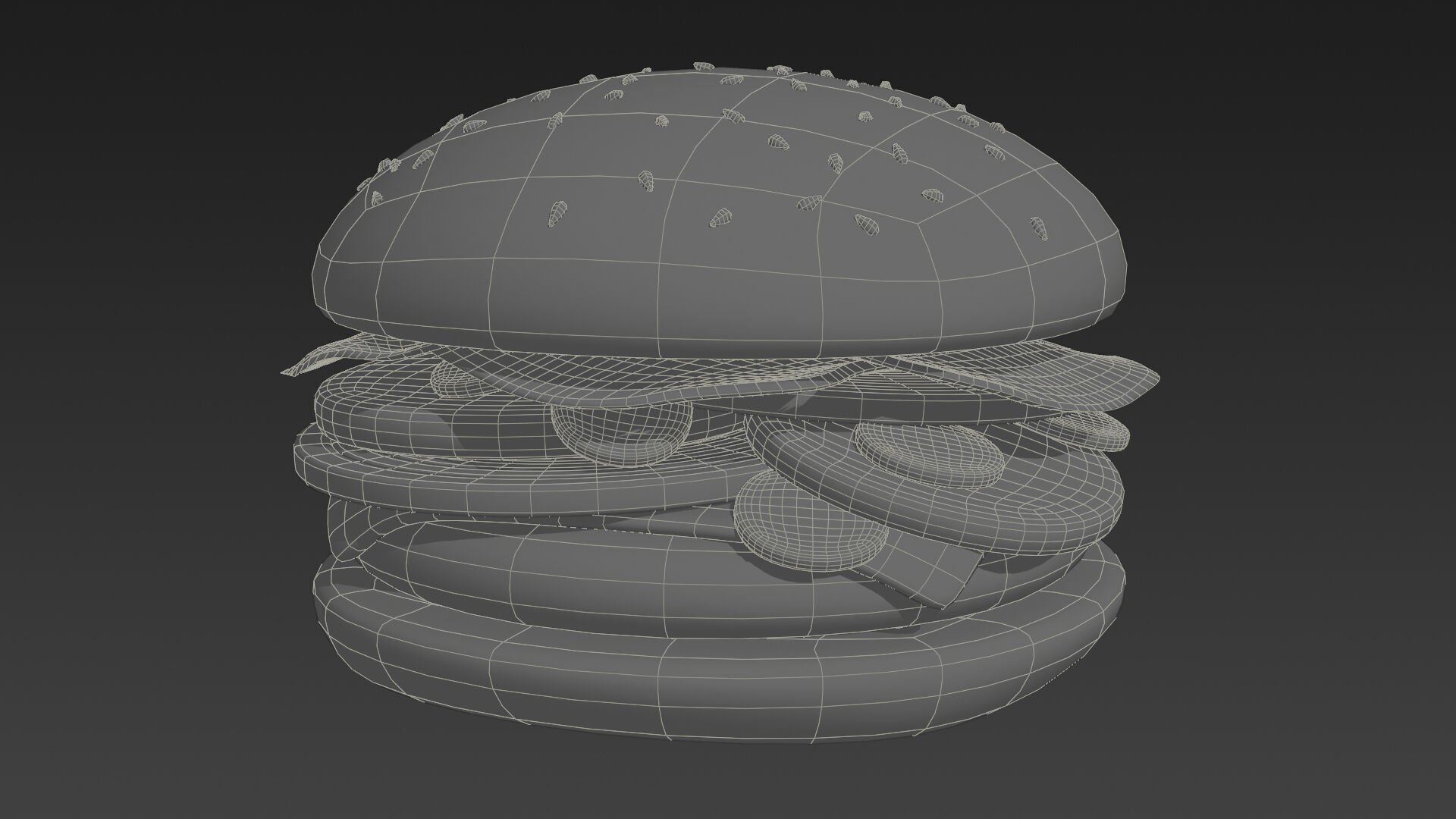 Low-Poly Style Cartoon Fourth of July Pack 3D model_23