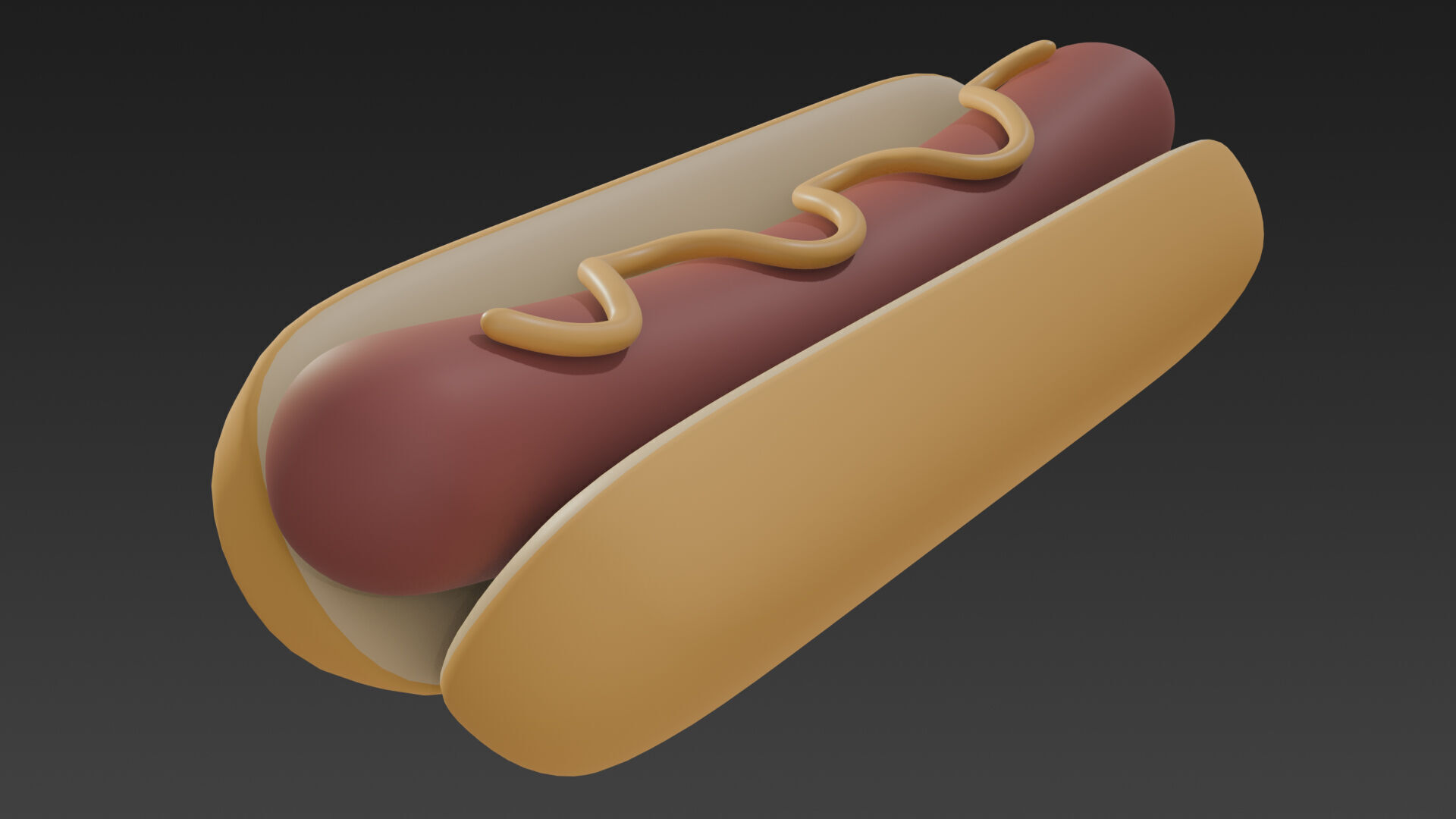 Low-Poly Style Cartoon Fourth of July Pack 3D model_26