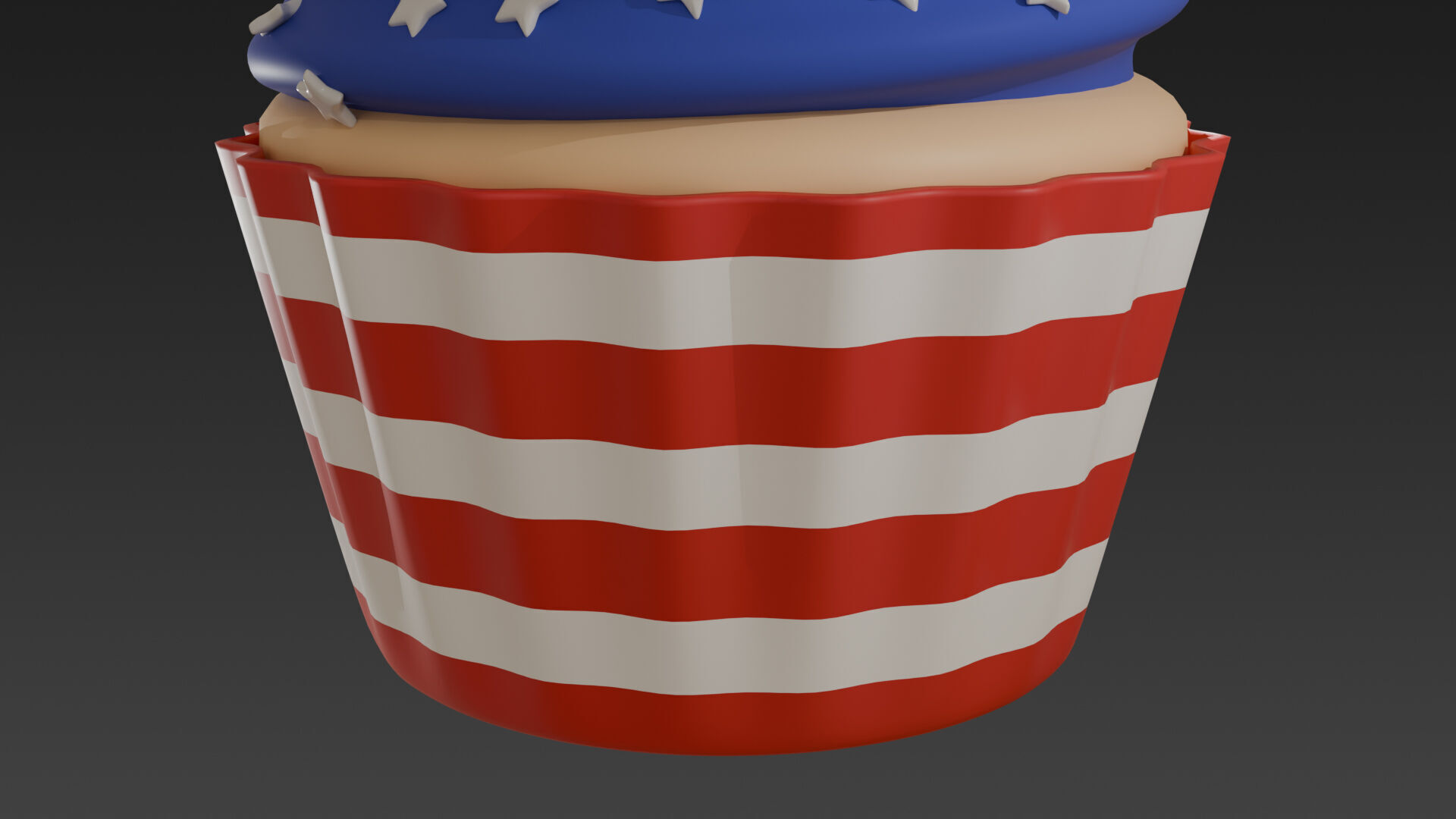Low-Poly Style Cartoon Fourth of July Pack 3D model_15