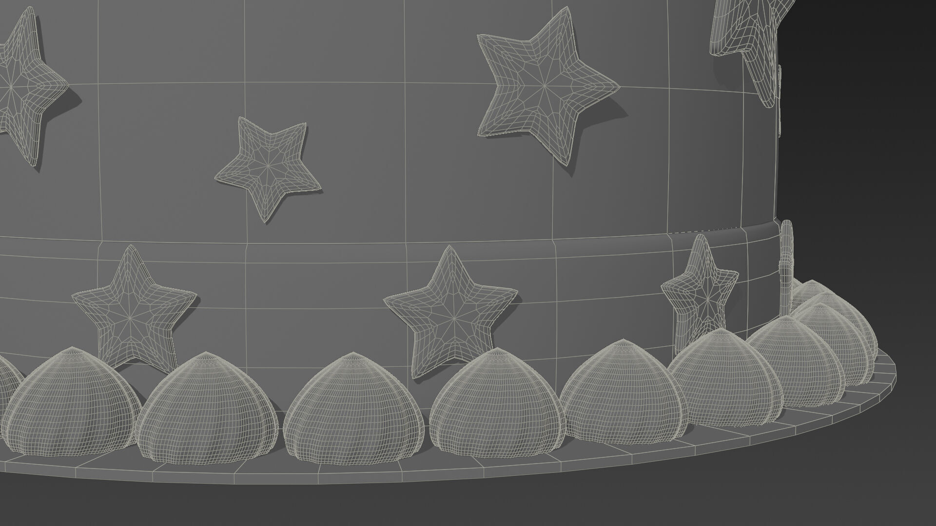 Low-Poly Style Cartoon Fourth of July Pack 3D model_12