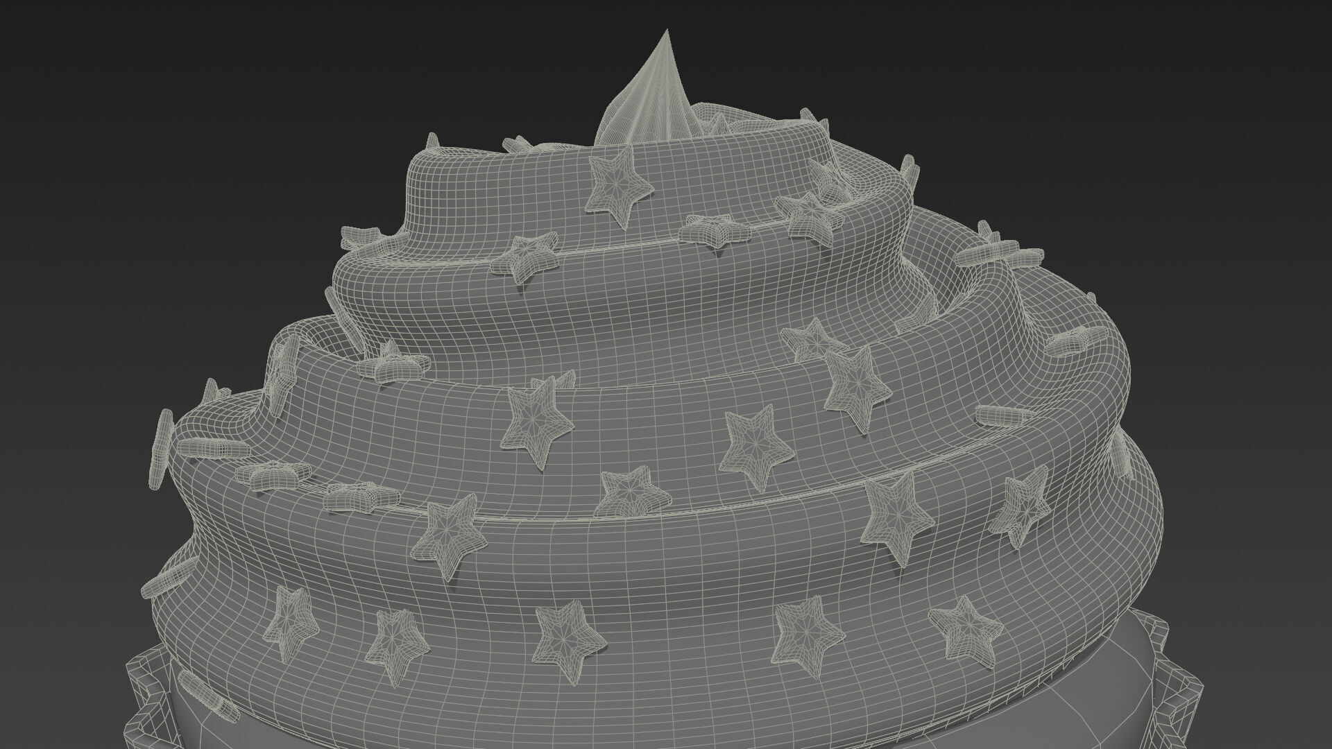 Low-Poly Style Cartoon Fourth of July Pack 3D model_19