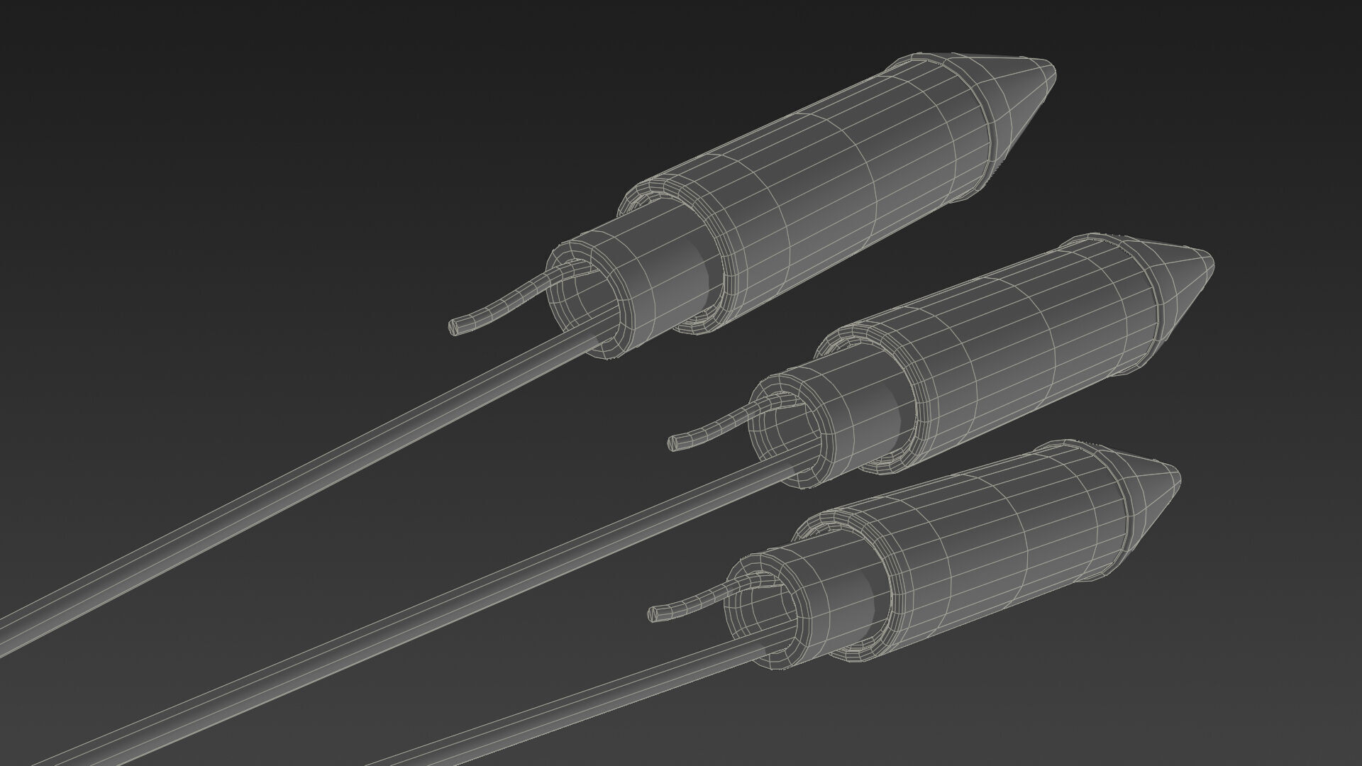 Low-Poly Style Cartoon Fourth of July Pack 3D model_7