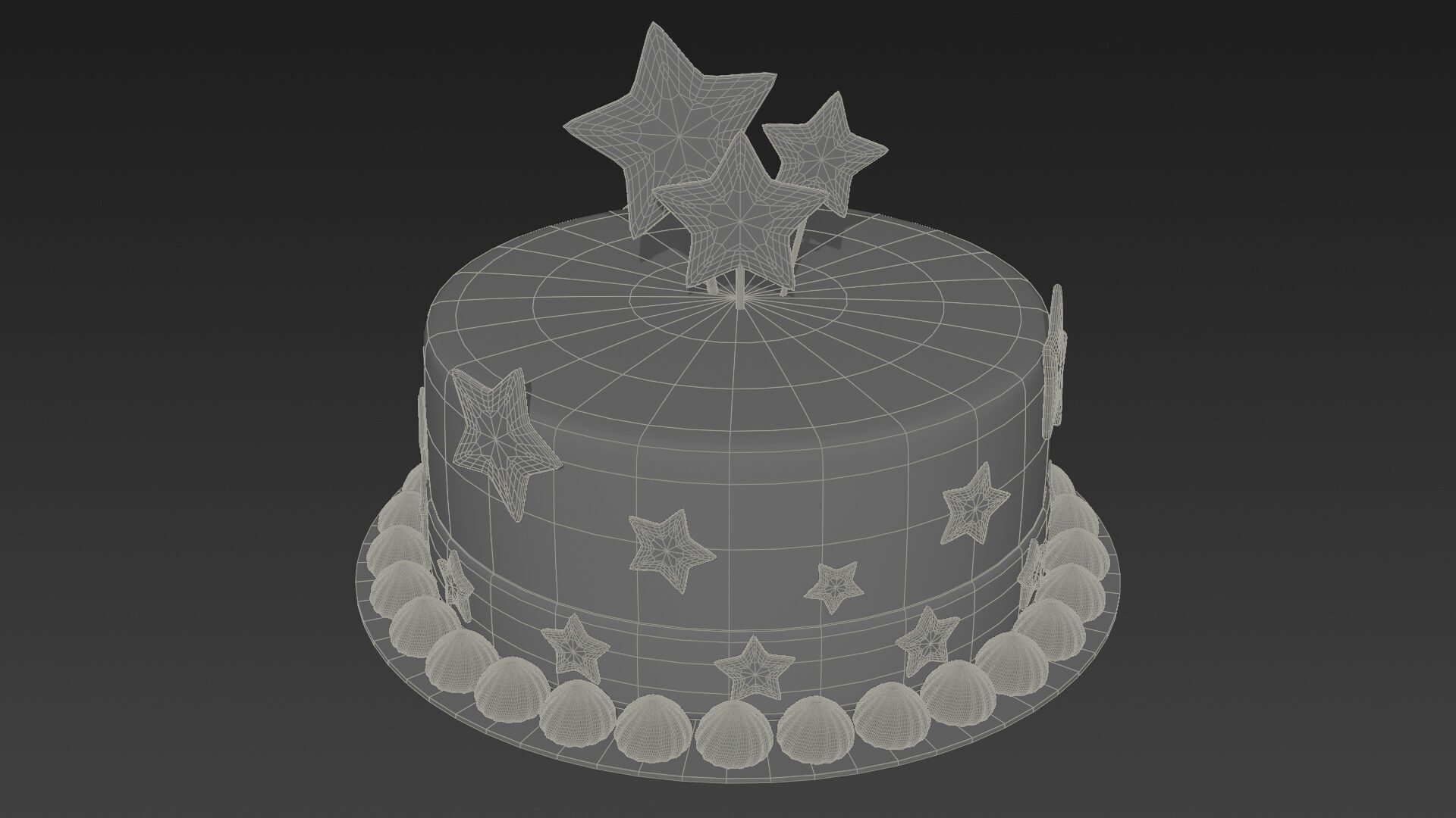 Low-Poly Style Cartoon Fourth of July Pack 3D model_11