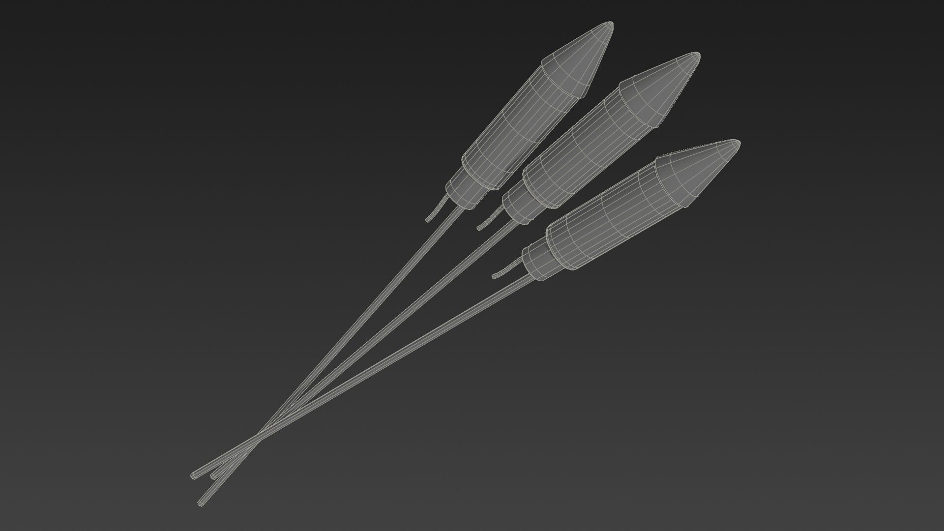 Low-Poly Style Cartoon Fourth of July Pack 3D model_6