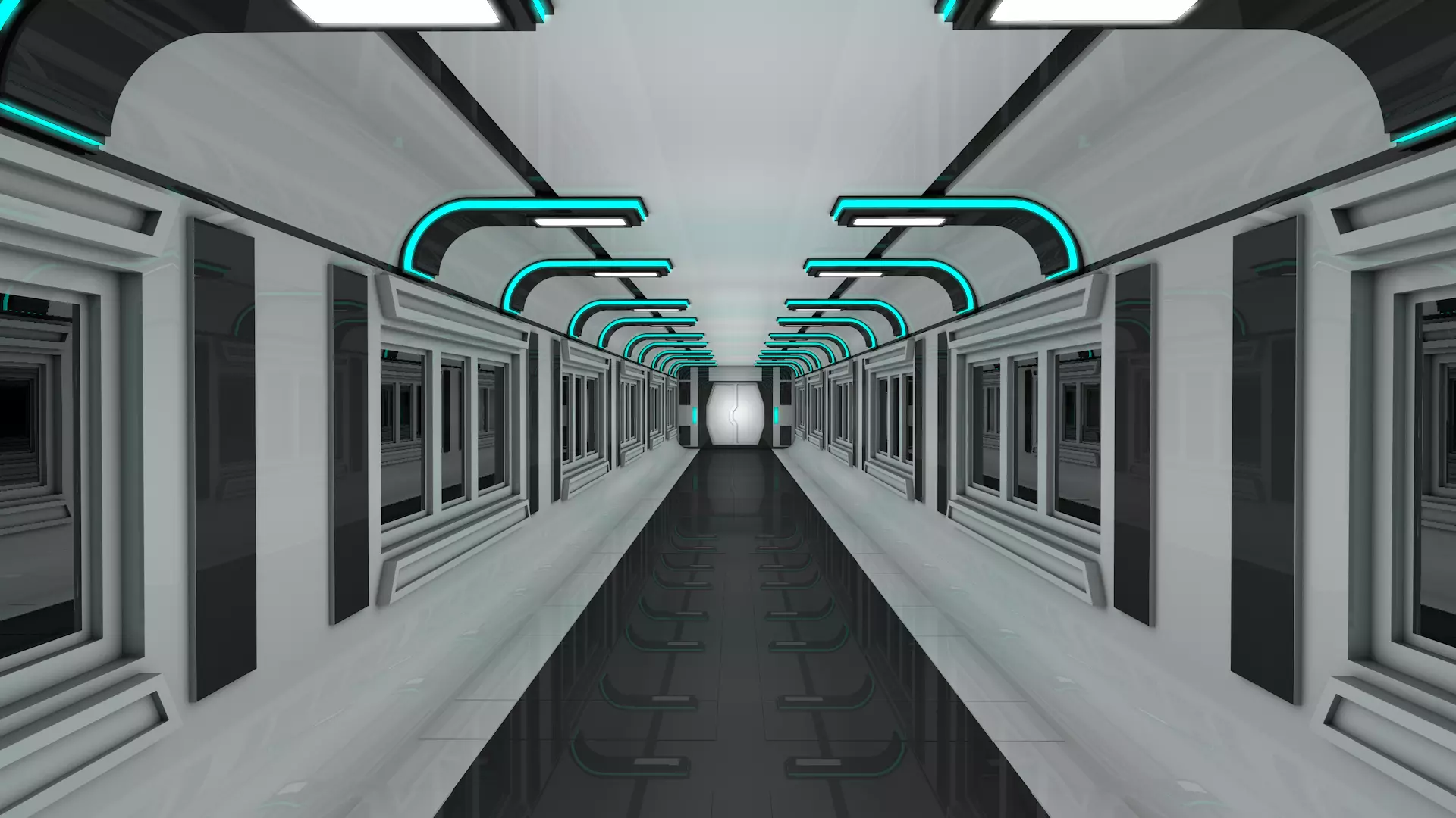 Sci Fi Interior Free 3D model