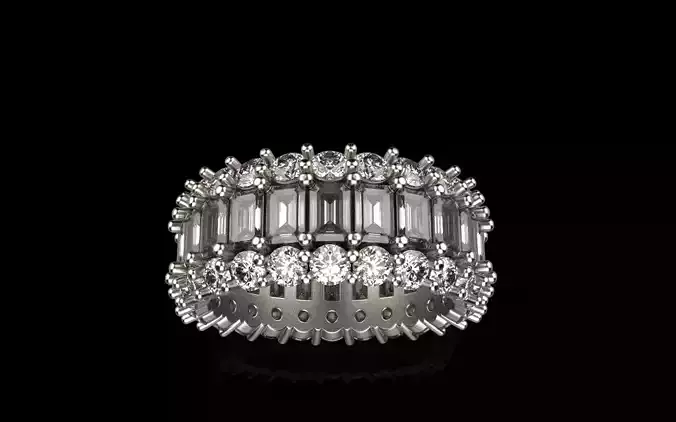 Eternity ring with gems model 1271