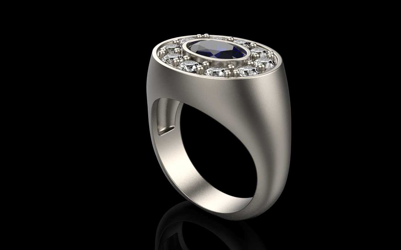 Signet ring model 1263 3D print model_23