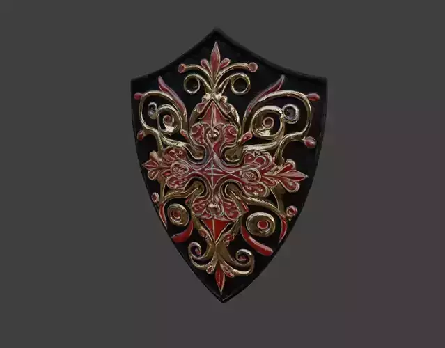 Decorated Knights Shield 