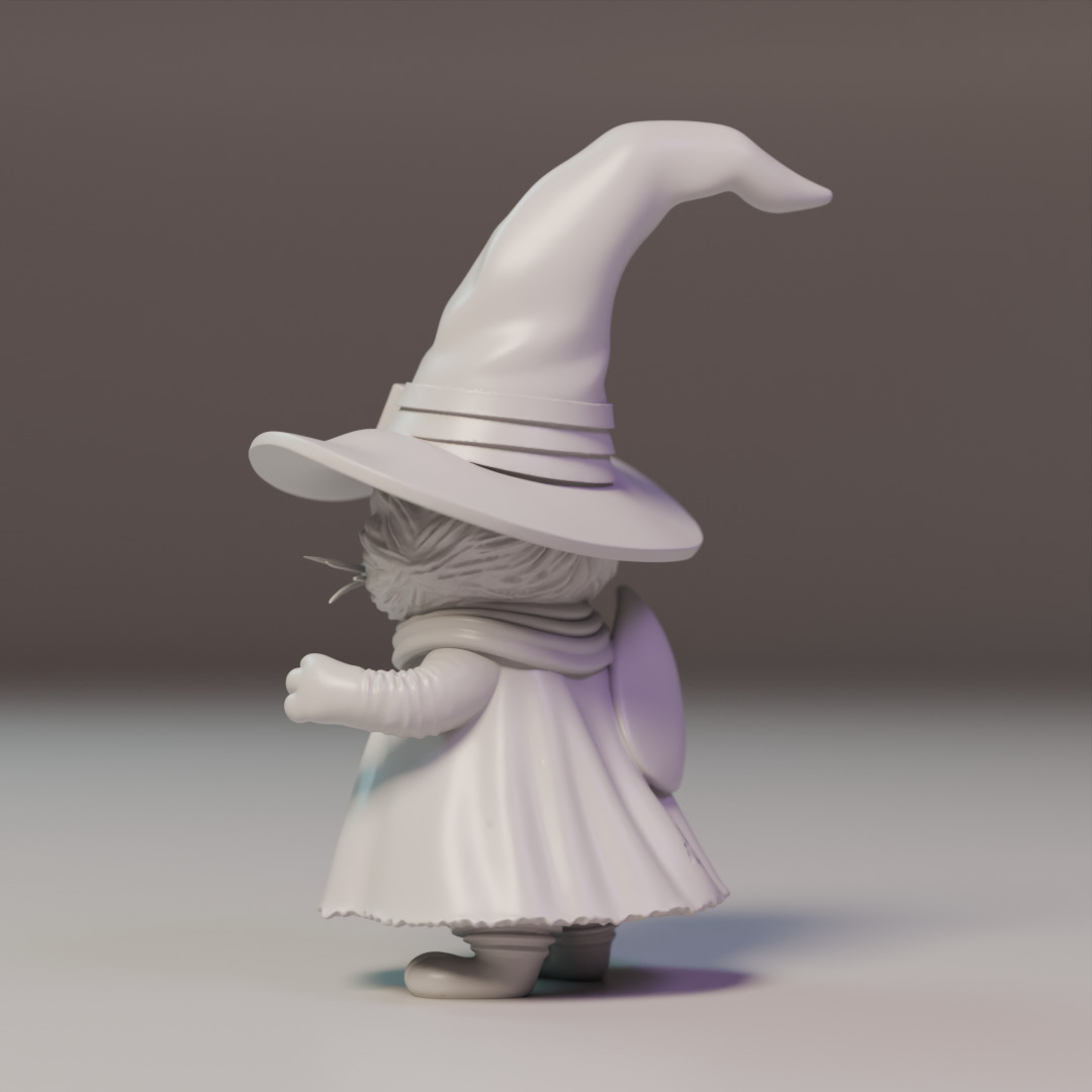 magic cat 3D print model_10