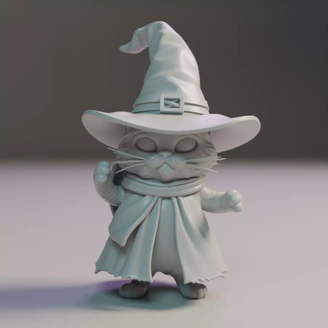 magic cat 3D print model_0
