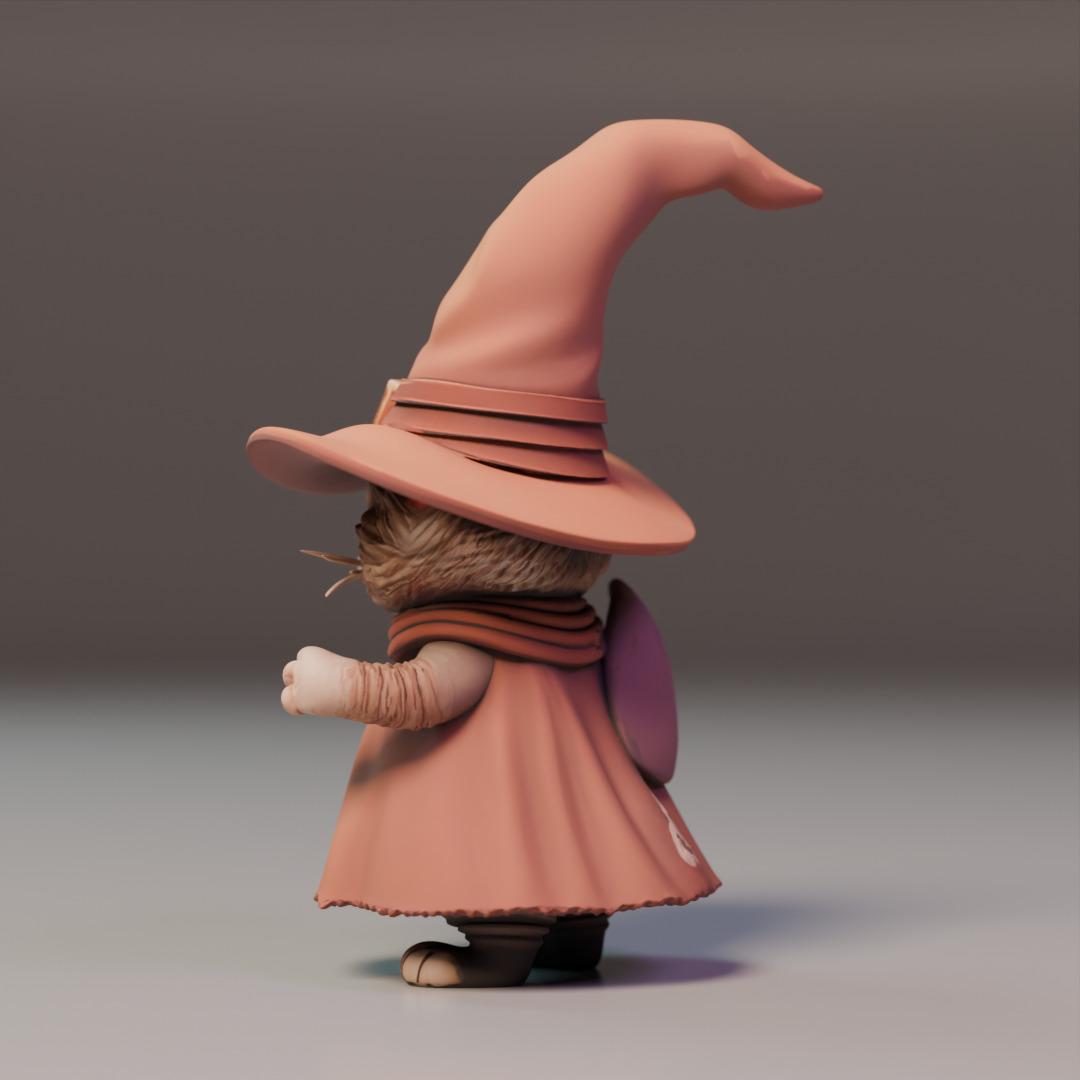 magic cat 3D print model_4