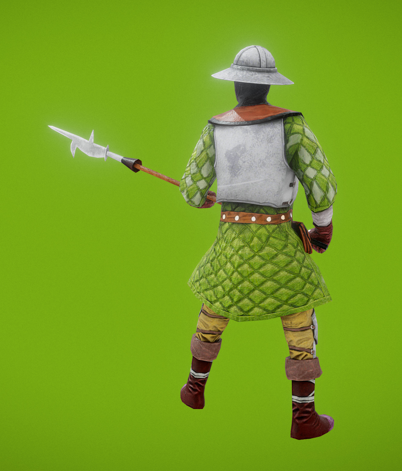 The knight Leo Low-poly 3D model_1