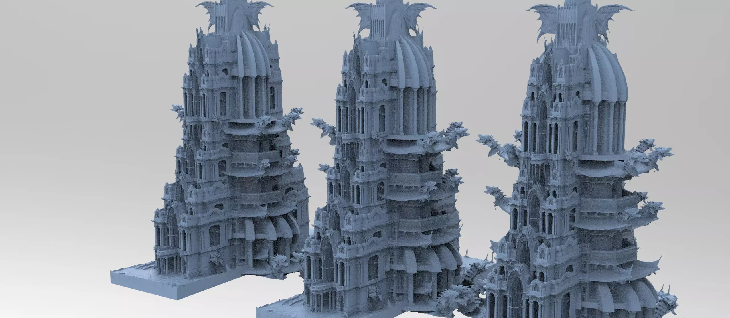 Golden Tower sun temple 1 3D model_0