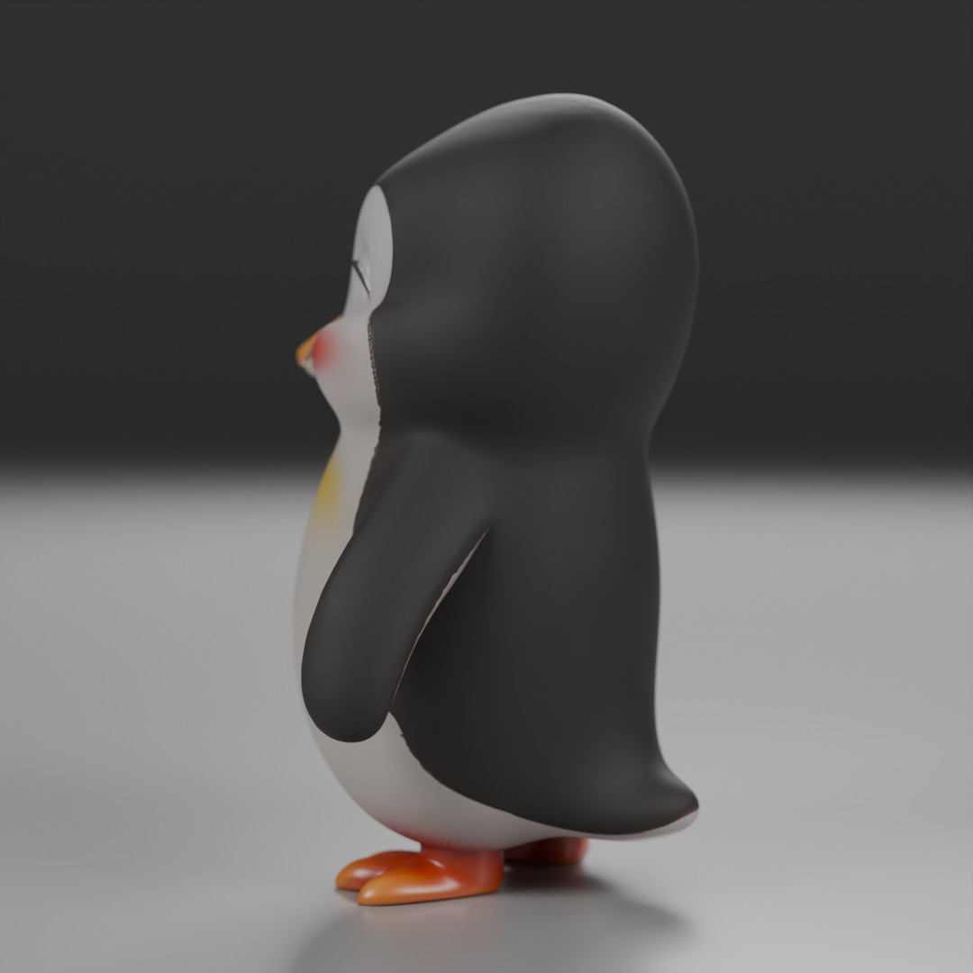 cute penguin 3D print model_4