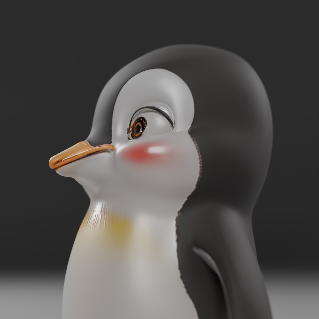cute penguin 3D print model_5