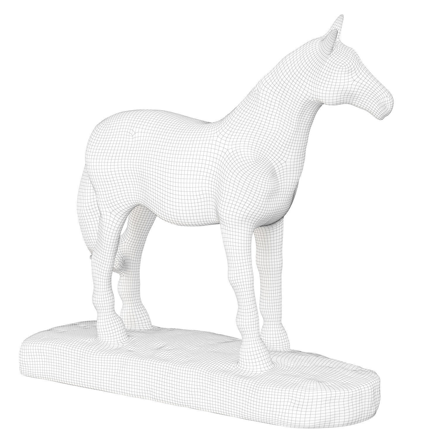 Horse Figurine 3D model_5
