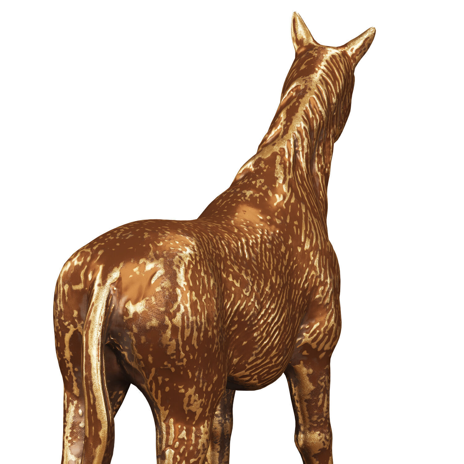 Horse Figurine 3D model_3