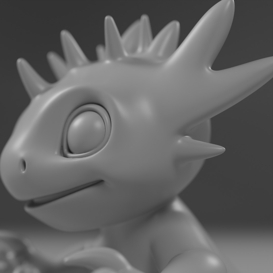 cute salamander 3D print model_5